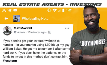 SEO For Real Estate Agent and REI Real Estate Investors